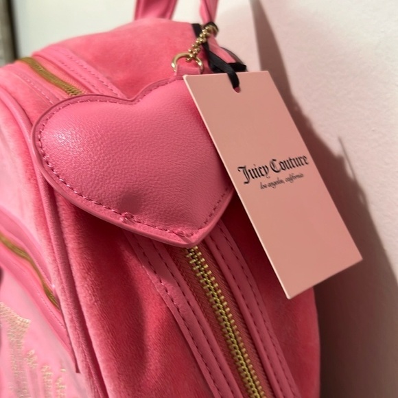 NWT Juicy Couture Pink Lemonade Velour Bog Spencer Backpack main image 7